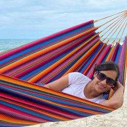 HNGEKJE Formosa. Stor Strk Indigo Hngekje 