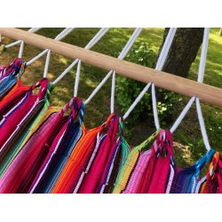 Hngekje med rundstokke i Mexico Rosa design