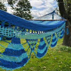 Deco Park Deluxe h�ngek�je med pynt og kvaster i Turkis og Bl� 