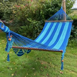 Deco Park Deluxe h�ngek�je med pynt og kvaster i Turkis og Bl� 