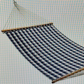 Billig Hast Hngekje med blt hvidt tern