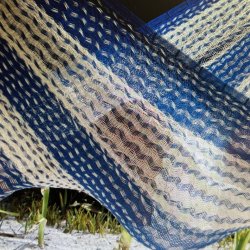 Mexicansk hngekje i Net Str. nr.6 XXL NATURHVID og BL - God til at sove i og afslapning