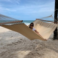 Excellent PRO hngekje med 140 cm trstokke - ensfarvet beige