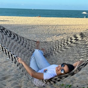 Sort og Khaki Hngekje - DuraSun 100% Outdoor Hngekje