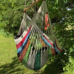 Hngekjestol - Stribet bomulds Net