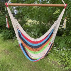 Hngekjestol - Stribet bomulds Net