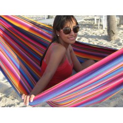 Ude hngekje INDIGO til Haven. Udelivs Formosa Grande Hngekje i super farverigt design.